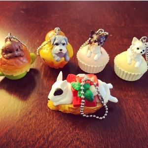 Dog Keychain poodle schnauzer papillon bullterrier